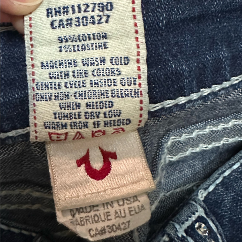 True Religion Dark Blue Flare Jeans - Picture 6 of 6